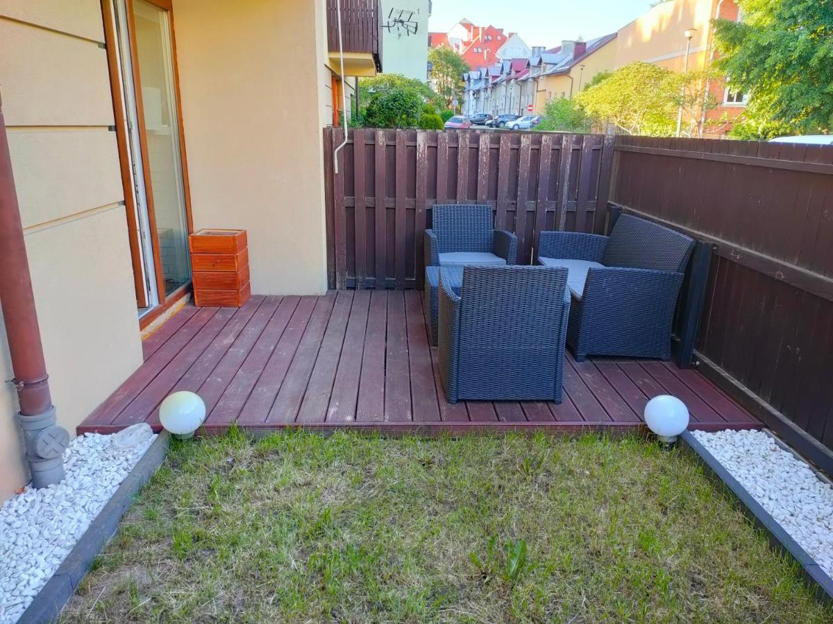 Apartament Rodzinny Z Ogrodkiem W Centrum Gizycka Giżycko Esterno foto